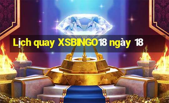 Lịch quay XSBINGO18 ngày 18