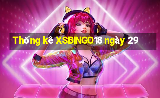 Thống kê XSBINGO18 ngày 29