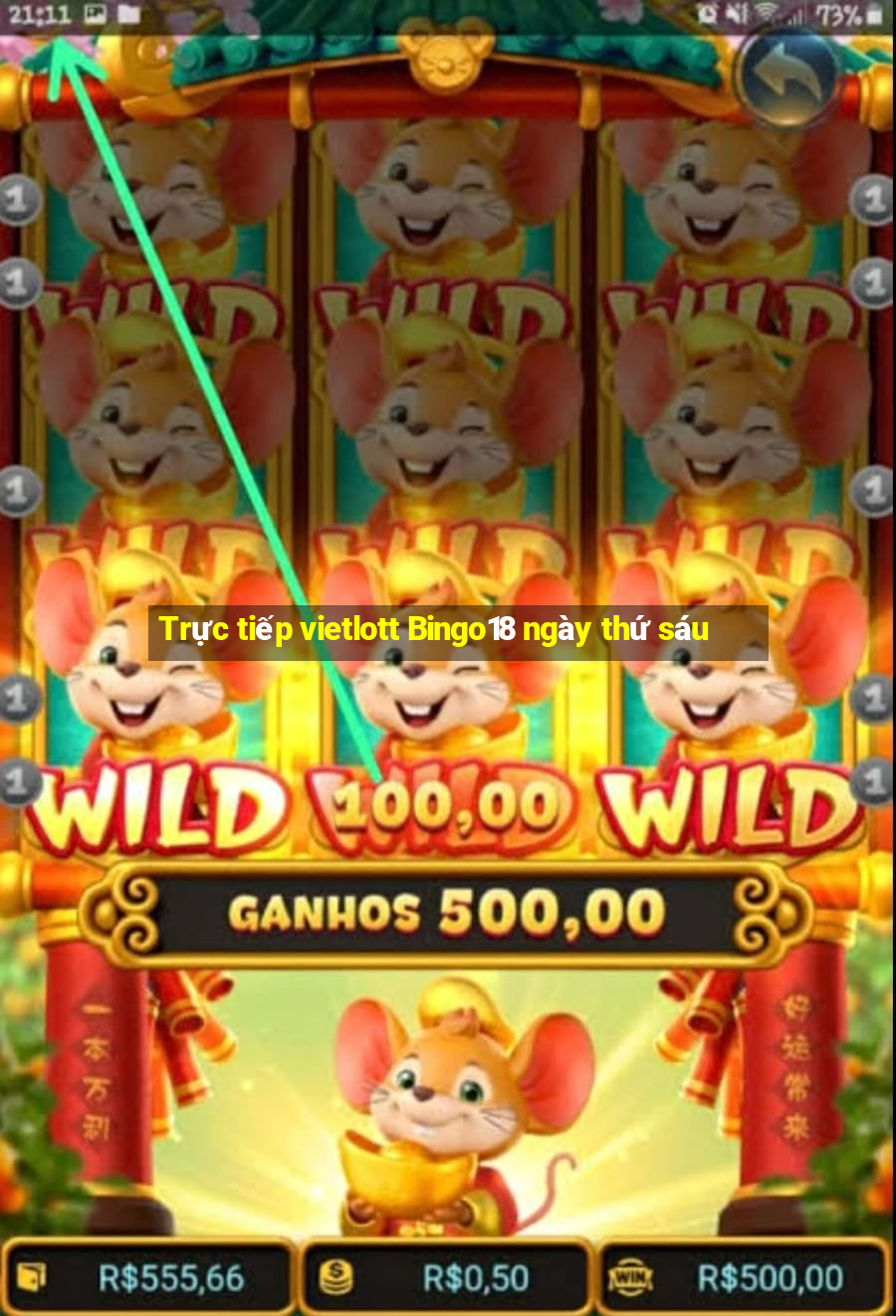 Trực tiếp vietlott Bingo18 ngày thứ sáu